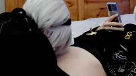 2B that's a LOT of precum...you'd better lick it all up!