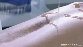 After the massage guy fucked a client with big Tits