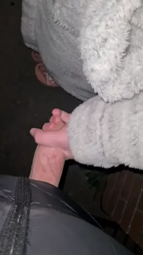 Public hand job for him