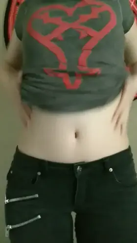 Lift the shirt to reveal the prize