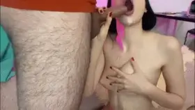 Suck him dry and eat all of cream