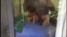 Hubby Goes Outdoors To Film Wife With BBC