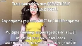PREMATURE BETA TRAINER - SEASON 2 EPISODE 2! Train yourself to cum PREMATURELY for BIG BLACK COCKS!