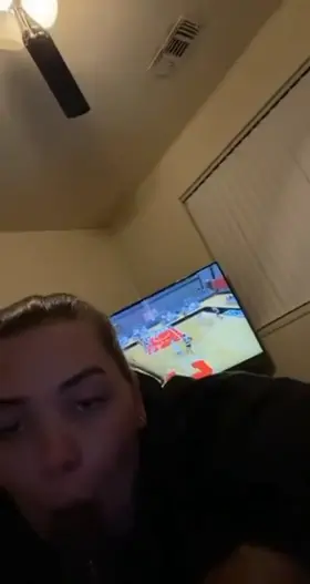 She doesn't miss a moment to suck me off