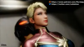 Captain Marvel thighjob (Leitekken) [Marvel]