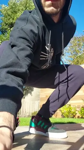 Beautiful weather always gives me the urge to drop my pants