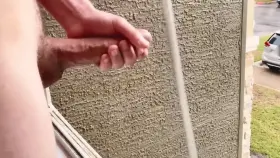 Blowing my load out the window to share the fun with the neighborhood