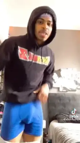 Tiktoker with huge softie