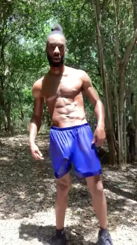 Went on a hiking trail in my see through shorts