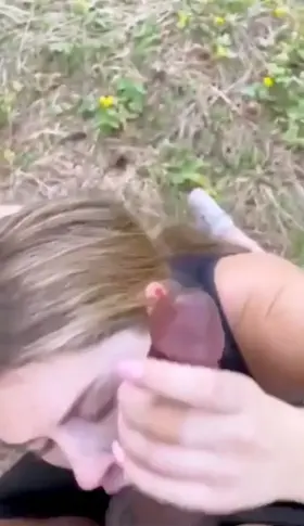 Riley Reign Sucks Dick in the woods Pt. 2