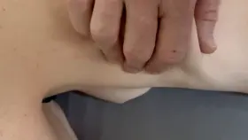 Huge nip massage peek-a-boo
