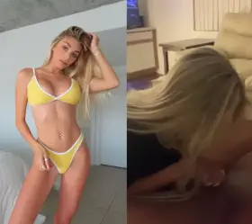 Blonde thot loves bbc