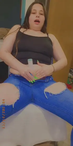 I made a mess, wish you were here to lick me clean.