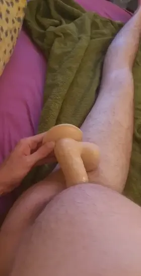 preparing for my first real cock
