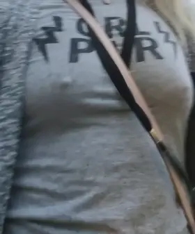 Day 4: No bra to work! It was a little rainy today lol