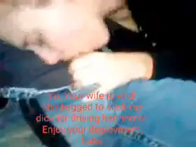 friend gets car BJ for driving wife home