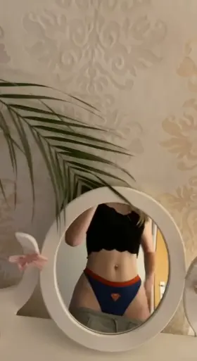 Just me in my new black panties