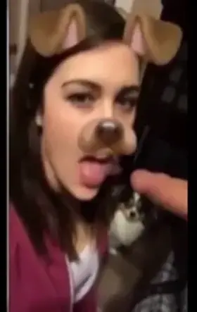 Sucking her cousin cock