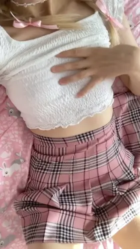 What do you prefer - my smile or my tits?