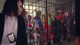 Holly Hendrix Jailed Between Freaky Clowns