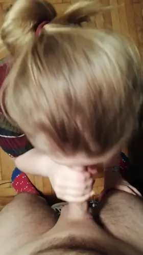 I love how she pretends to like it