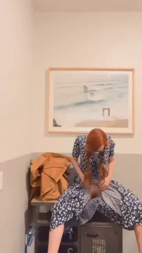 I couldn’t stop thinking about you, Daddy. I had to run into the bathroom and cum.