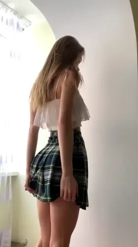 Up my skirt😅