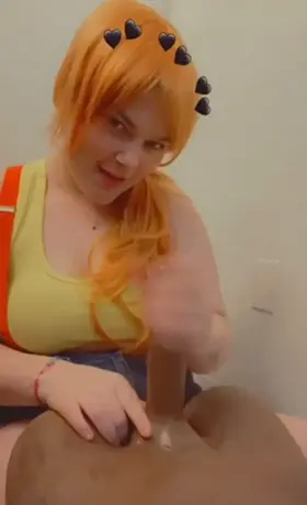 Misty lost the battle so she had to pay up another way