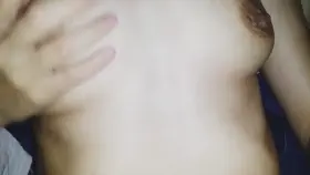 [f] Bored night. So I playing with my milk