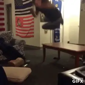 HMFT after I try to elbow a table