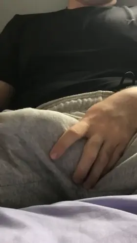 Run your hand on my bulge… dm for a surprise