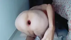 Fist fucking my wrecked hole