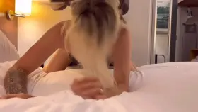 I couldn’t get enough of his big cock as he was fucking me hard from behind and when I push back on him 🤤 🥵