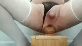 Riding my 10in thick BWC dildo to an assgasm, then stroking my tiny limp clitty until I dribble out sissycum all over it 💖💖💖