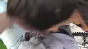 Quick Handjob Before Finishing The Ride