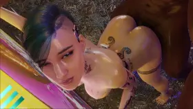 Judy getting fucked in the rain (Echiee, Volkor) [Cyberpunk 2077]