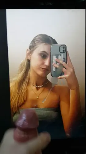 Blonde with hard Nipples receives Thick Cum