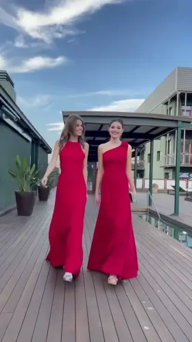 Blanca Soler & Berta Centelles In Red