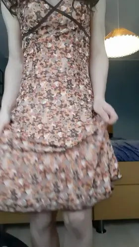 Cute dress but naughty girl 😘