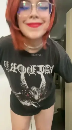 There is not even a room for a shirt on these titties, don't you think? reveal