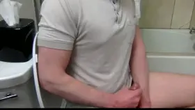 Spraying two loads of cum on me