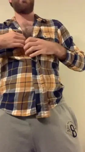 Undressing for my shower, but then had too much fun and forgot I was recording.