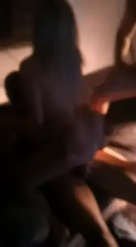 Wife is having fun with buds