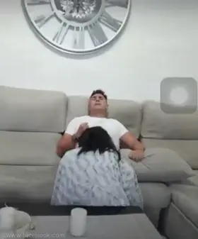 He makes his wife believe that someone else is sucking him off