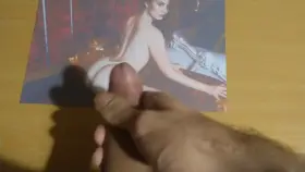 Sprayed cum all over this PAWG model