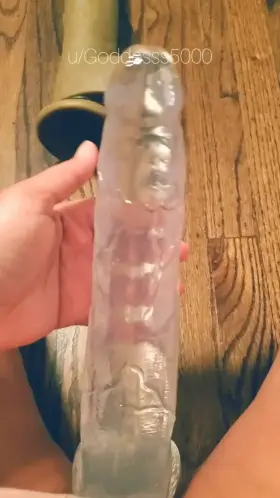 Do you think both of your holes can handle this Goddess cock?