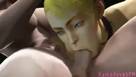 Poison Cammy and Juri, Final scene ( KamaDevaSFM ) [street fighter Ultimate Tournament ]