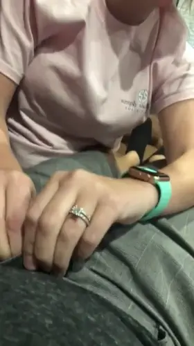 Sneaking a HJ with the roommate home