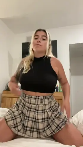 do you like it when i touch myself in my skirt daddy?