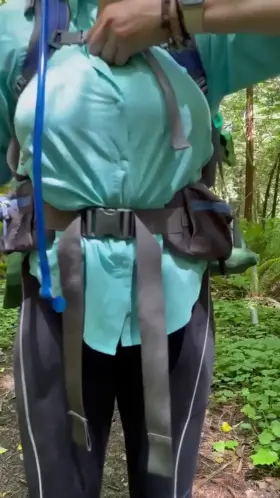 Two things I love: backpacking and boobs